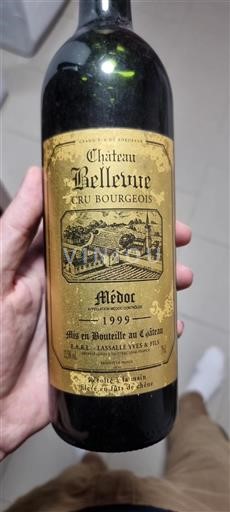 Bordéus Médoc Cru Bourgeois Château Bellevue 1999