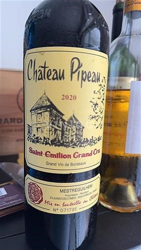 Bordeaux Saint-Émilion Grand Cru Grand Cru Château Pipeau 2020