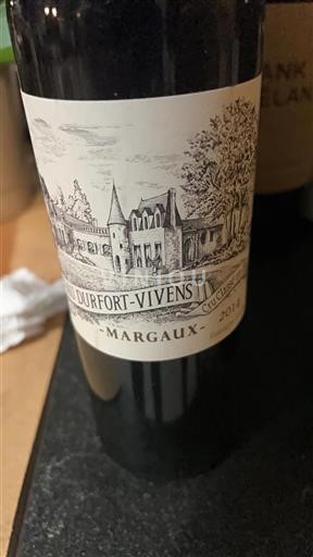 Burdeos Margaux Grand Cru Château Durfortvivens 2014