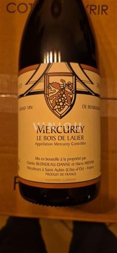 Bourgogne Mercurey Le Bois De Lalier 2023