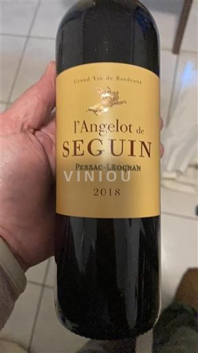 Bordeaux Pessac-Léognan Château Seguin l'Angelot 2018