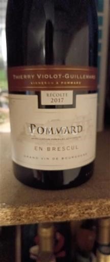 Borgoña Pommard Thierry Violotguillemard En Brescul 2017