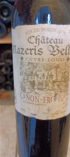 Bordeaux Canon-Fronsac Château Mazeris Bellevue Louis Ohne Jahrgang