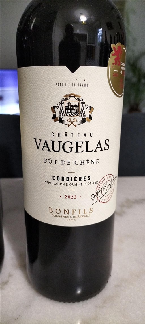 Languedoc Corbières Château Vaugelas Fût de Chêne 2022