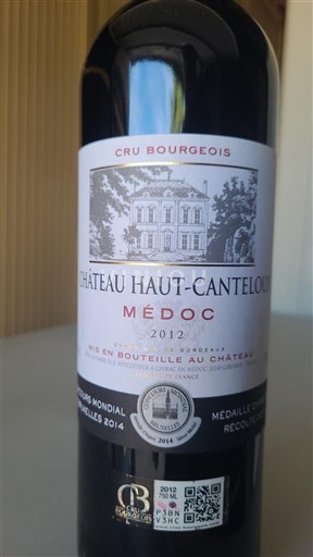 Bordeaux Médoc Cru Bourgeois Haut Canteloup 2012