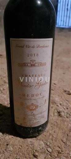 Bordéus Médoc Château Pontac Gadet 2018