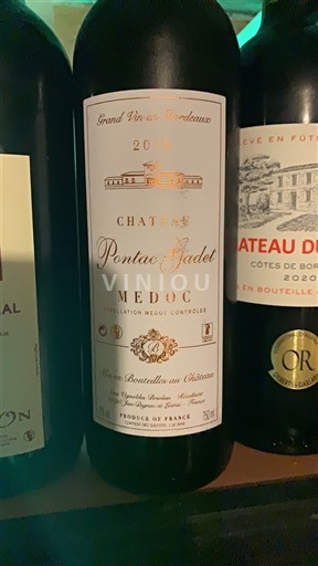 Bordeaux Médoc Château Pontac Gadet 2018