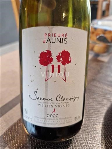 Dolina Loare Сомир-шампини Prieuré Aunis Vieilles Vignes 2022