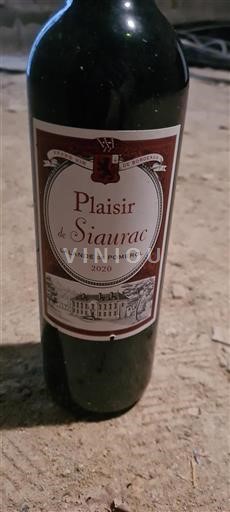 Bordéus Lalande-de-Pomerol Siaurac Plaisir 2020