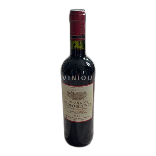 Vin Rouge sec Domaine Tinégrand 2010 France Bordeaux AOC