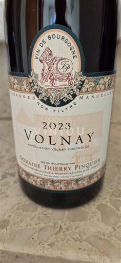 Burgund Volnay Grand Cru Domaine Thierry Pinquier 2023