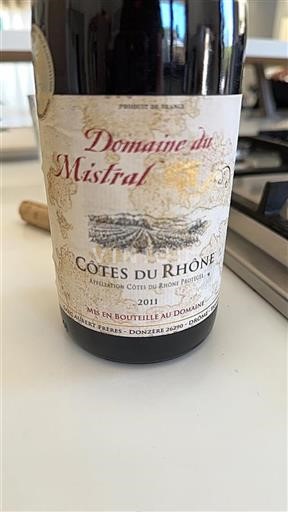 Údolí Rhôny Côtes-du-Rhône Domaine Mistral 2011