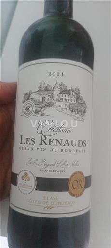 Bordeaux Blaye-Côtes-de-Bordeaux Château Les Renauds 2021