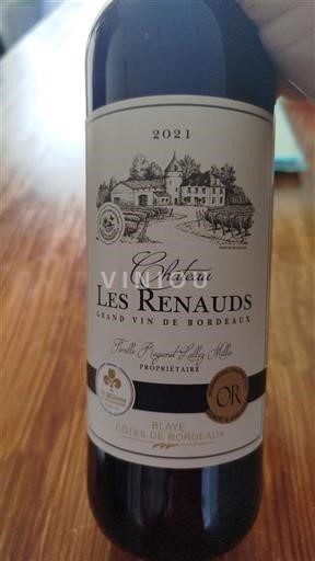 Bordeaux Blaye-côtes-de-bordeaux Château Les Renauds 2021