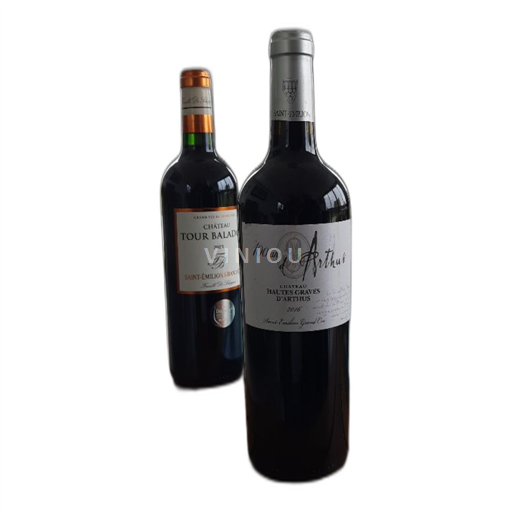 Vin Rouge sec 100 ans d'Arthus Château Hautes Graves Arthus 2016 France Bordeaux Saint-Émilion Grand Cru AOC Grand Cru