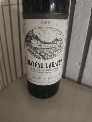 Bordeaux Bordeaux Supérieur Château Labatut 1985