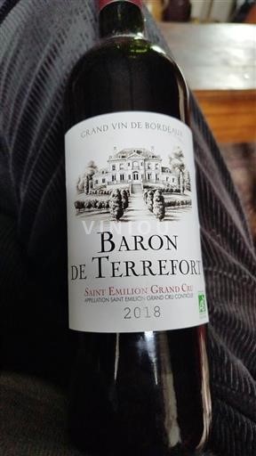 Bordeaux Saint-Émilion Grand Cru Baron De Terrefort 2018