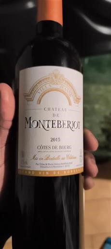 Bordeaux Côtes-de-bourg Château Monteberiot 2015