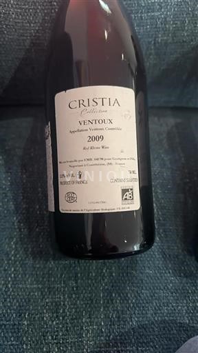 Údolí Rhôny Ventoux Domaine Cristia Collection 2009