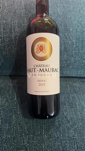 Bordéus Médoc Cru Bourgeois Château Haut Maurac 2019