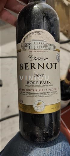 Bordeaux Château Bernot 2018