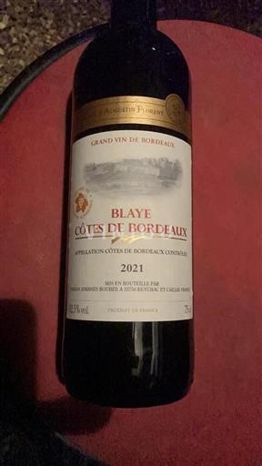 Burdeos Blaye-Côtes de Burdeos Calvet & Augustin Florent 2021