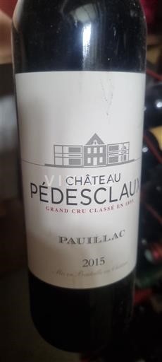 Bordeaux Pauillac Grand Cru Château Pedesclaux 2015