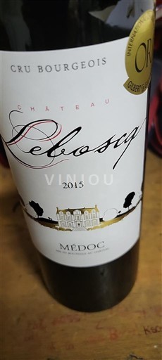 Bordéus Médoc Cru Bourgeois Château Le Boscq 2015