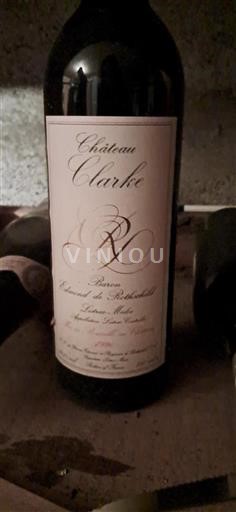 Bordeaux Listrac-Médoc Château Clarke 1990 Neročník