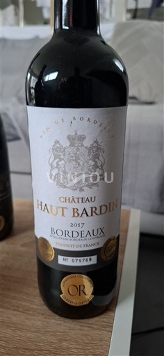 Burdeos Bordeaux Château Hautbardin 2017