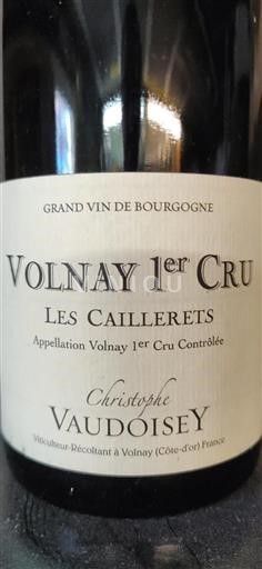 Burgundi Volnay Premier Cru Domaine Christophe Vaudoisey Les Caillerets 2019