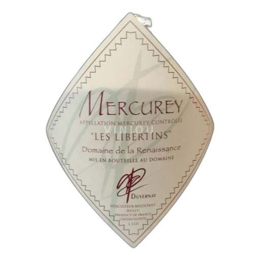 Bourgogne Mercurey Domaine La Renaissance Les Libertins 2022