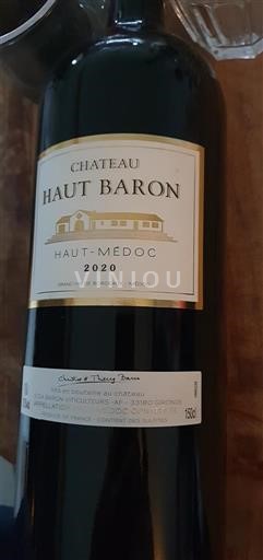Bordeaux Haut-Médoc Château Haut Baron 2020