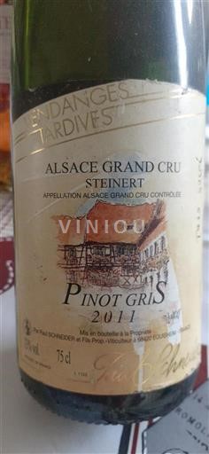 Alsace Ikke specificeret Grand Cru Domaine Paul Schneider Vendanges Tardives 2011