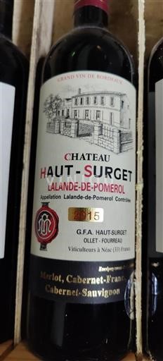 Burdeos Lalande-de-Pomerol Château Hautsurget 2015
