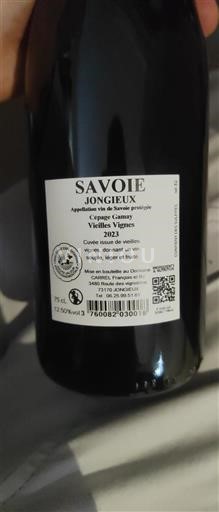 Savoie en Bugey Jongieux Carrel, François Et Fils Vieilles Vignes 2023