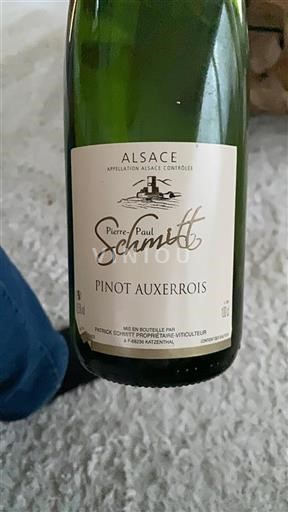 Alsace Pierrepaul Schmitt Pinot Auxerrois Icke årgångsbetecknad