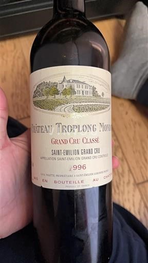 Bordeaux Saint-Émilion Grand Cru Grand Cru Château Troplong Mondot 1996