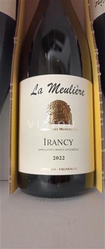 Vin Rouge sec La Meulière 2022 France Bourgogne Irancy AOC Grand Cru