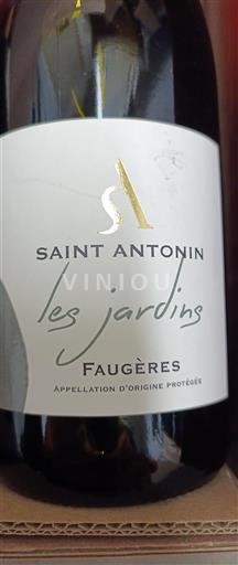 Languedoc Faugères Domaine Saint Antonin les jardins Icke årgångsbetecknad