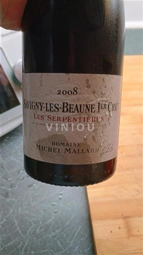Bourgogne Savigny-lès-beaune Premier Cru Domaine Michel Mallard Les Serpentières 2008