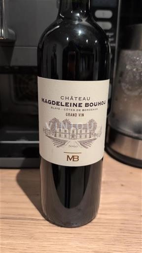 Bordéus Blaye-Côtes-de-Bordéus Château Magdeleine Bouhou 2010