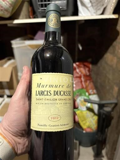 Burdeos Saint-Émilion Gran Cru Grand Cru Château Larcis Ducasse Murmure 2012