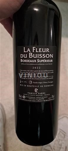 Bordeaux Bordeaux supérieur Domaine La Fleur Du Buisson 2022