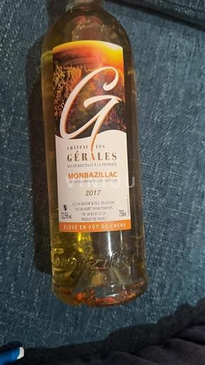 South West Monbazillac Château Les Gérales 2017