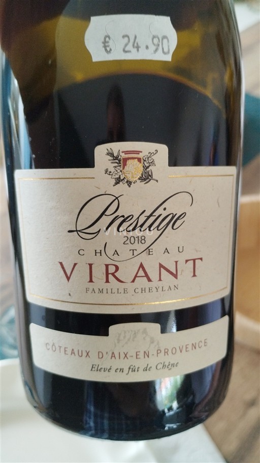 Provence Coteaux-d'Aix-en-Provence Château Virant Prestige 2018