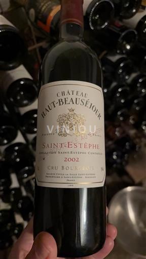 Bordoja Saint-Estèphe Château Hautbeauséjour 2002