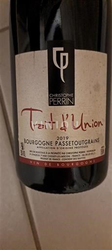Burgundsko Bourgogne-passetoutgrain Christophe Perrin Trait d'Union 2019