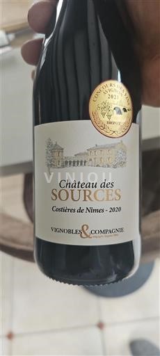 Thung lũng Rhône Costières-de-nîmes Château Des Sources 2020