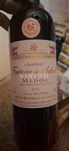 Bordeaux Médoc Grand Cru Château Fontaine De L'aubier 2015